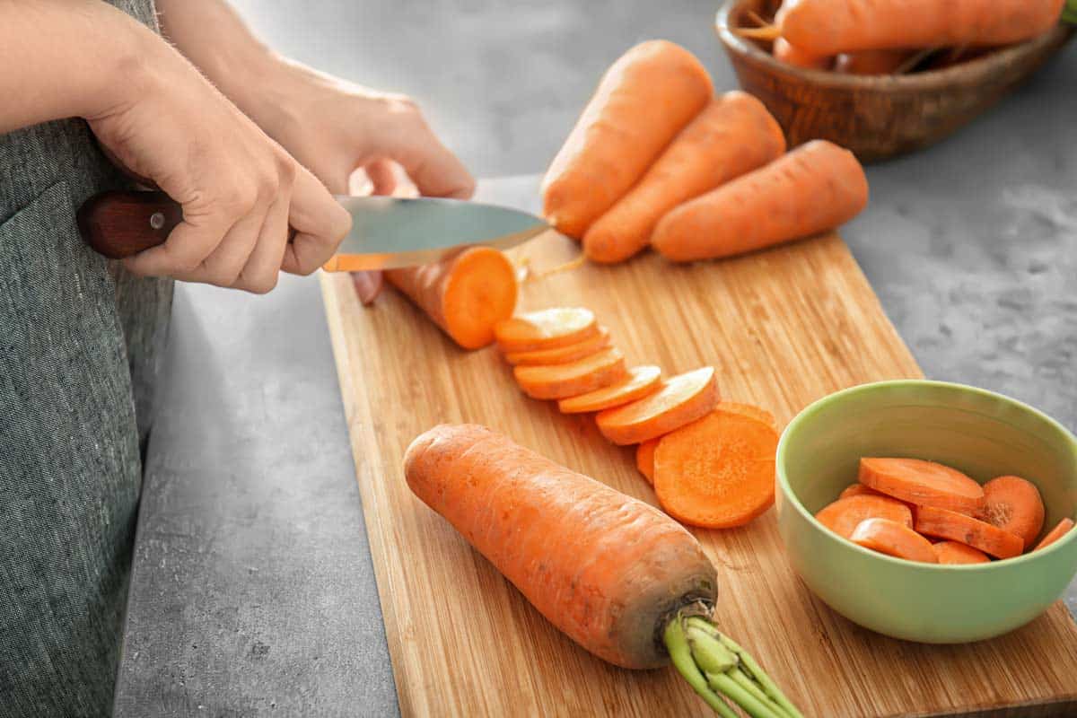 cortar zanahorias